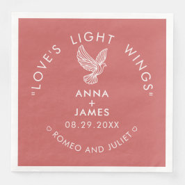 Moderne Hochzeit Minimalistisch Elegante Romeo und Serviette