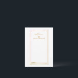 Moderne Hochzeit mit Gold und Weiß Hinweiskarte<br><div class="desc">Dies ist ein leerer,  eleganter Gold- und White Wedding Advice und wünscht Visitenkarte. Diese Karte zeigt einen doppelten goldenen Rechteck. Es ist perfekt wie Hochzeitskarten,  Platzkarten,  Visitenkarten und mehr. Klicken Sie auf die Schaltfläche Anpassen,  um das Design zu personalisieren.</div>