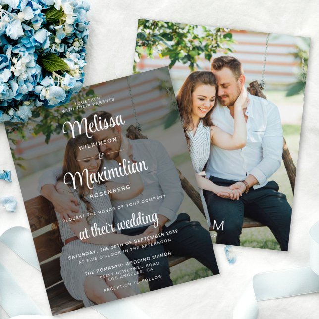 Moderne Hochzeit mit schwarzem Foto (Von Creator hochgeladen)