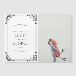 Moderne Hochzeit retten das Date Magnet