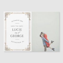 Moderne Hochzeit retten das Date Magnet