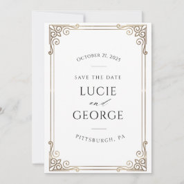 Moderne Hochzeit rettet das Datum