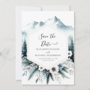 Moderne Hochzeit Save The Date