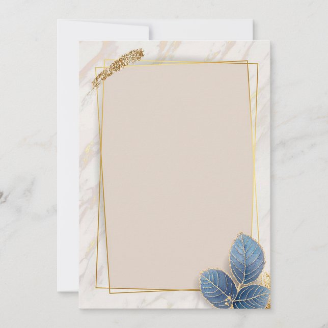 Moderne Hochzeit/Save the Date Einladung (Vorderseite)