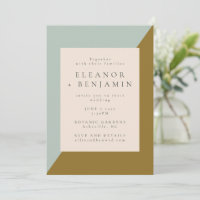 Moderne Hochzeit von Light Blue Senf Olive UAWG We
