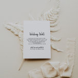 Moderne Hochzeit wünschend gut Begleitkarte<br><div class="desc">Diese moderne Hochzeitskarte,  die gut umzäunt ist,  eignet sich perfekt für eine rustikale Hochzeit. Das einfache und elegante Design zeichnet sich durch klassische und extravagante Schriftzeichen in Schwarz und Weiß aus.</div>