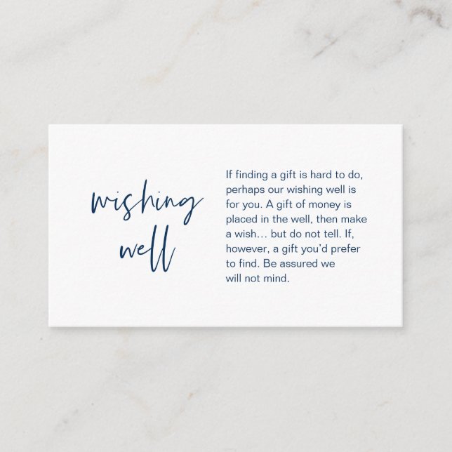 Moderne Hochzeit wünscht gut, Geschenk des Geldes Begleitkarte (Vorderseite)