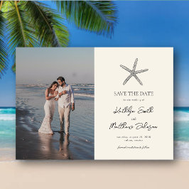 Moderne Hochzeiten am Starfish Beach retten das Da Magneteinladung
