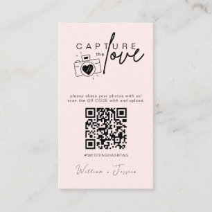 Moderne Hochzeiten erfassen den QR-Code der Liebe Begleitkarte