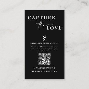 Moderne Hochzeiten erfassen den QR-Code der Liebe Begleitkarte