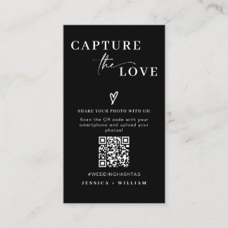 Moderne Hochzeiten erfassen den QR-Code der Liebe Begleitkarte