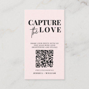 Moderne Hochzeiten erfassen den QR-Code der Liebe Begleitkarte