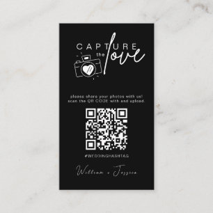 Moderne Hochzeiten erfassen den QR-Code der Liebe Begleitkarte