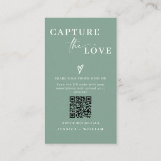 Moderne Hochzeiten erfassen den QR-Code der Liebe Begleitkarte
