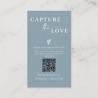 Moderne Hochzeiten erfassen den QR-Code der Liebe Begleitkarte