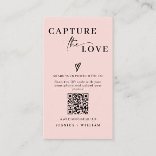 Moderne Hochzeiten erfassen den QR-Code der Liebe Begleitkarte