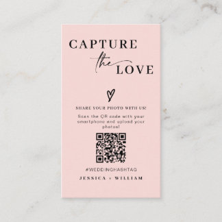 Moderne Hochzeiten erfassen den QR-Code der Liebe Begleitkarte