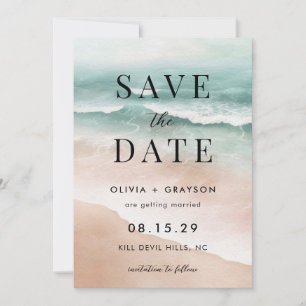 Moderne Hochzeiten im Sommer am Strand retten das  Save The Date