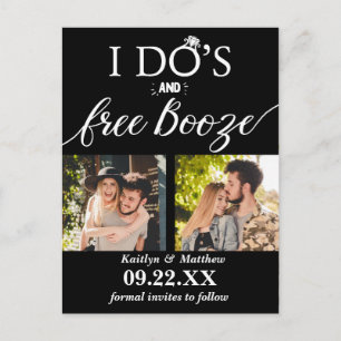 Moderne Hochzeiten kostenlos anschieben - Das Datu Ankündigungspostkarte