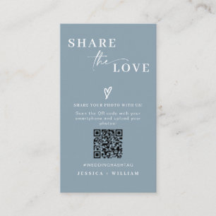 Moderne Hochzeiten teilen den QR-Code der Liebe Begleitkarte