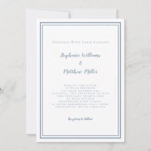 Moderne Hochzeiten & UAWG QR-Code Details dumm bla Einladung