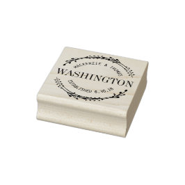 Moderne Hochzeits-Briefmarke Gummistempel