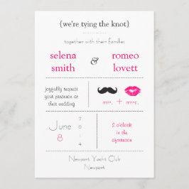 Moderne Hochzeits-Einladung Einladung