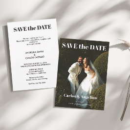 Moderne Hochzeits-Flat-Save-the-Date-Karte Save The Date