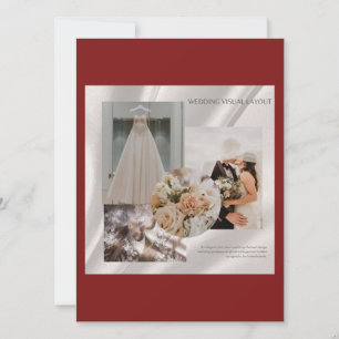 Moderne Hochzeits-Visuelle Layout-Stimmungsboard-F