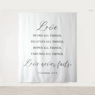 Moderne Hochzeitsbanner-Kulisse Wandteppich