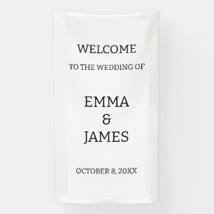Moderne Hochzeitsbegrüßungs-Verlobungsfeier Banner