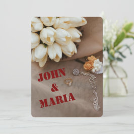 Moderne Hochzeitseinladung | Bearbeitbares Design Einladung