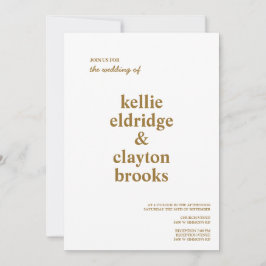 Moderne Hochzeitseinladung Einladung