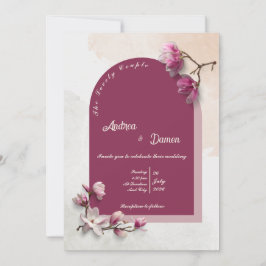 Moderne Hochzeitseinladung Einladung