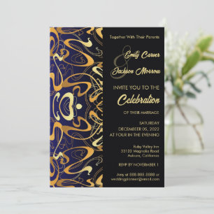Moderne Hochzeitseinladung im Design Einladung