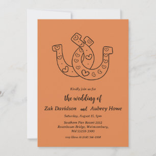 Moderne Hochzeitseinladungen für Boho-Western Einladung