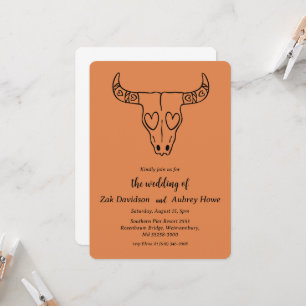 Moderne Hochzeitseinladungen für Boho-Western Einladung