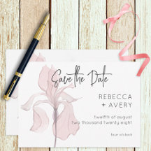 Moderne Hochzeitsfeier in Aquarellfarbe Rosa