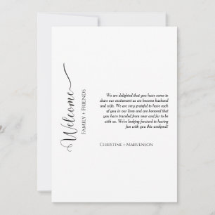 Moderne Hochzeitsfeier & Wochenende Ankündigung