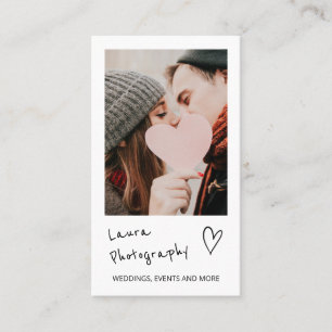 Moderne Hochzeitsfotografie Drehbuch 2 Foto Collag Visitenkarte