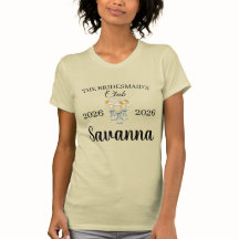 Moderne Hochzeitsglocken Brautparty T-Shirt