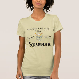 Moderne Hochzeitsglocken Brautparty T-Shirt
