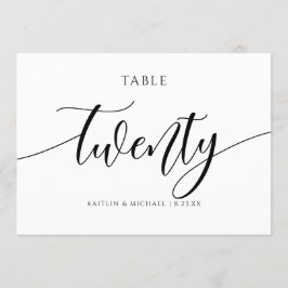 Moderne Hochzeitskalligraphie - 20 Einladung