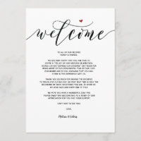 Moderne Hochzeitskarte und Begrüßungskarte v9