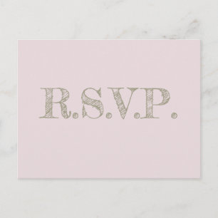 Moderne Hochzeitskarten mit rosa Gold Einladungspostkarte