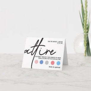Moderne Hochzeitskleidung Kleiderordnung Karten