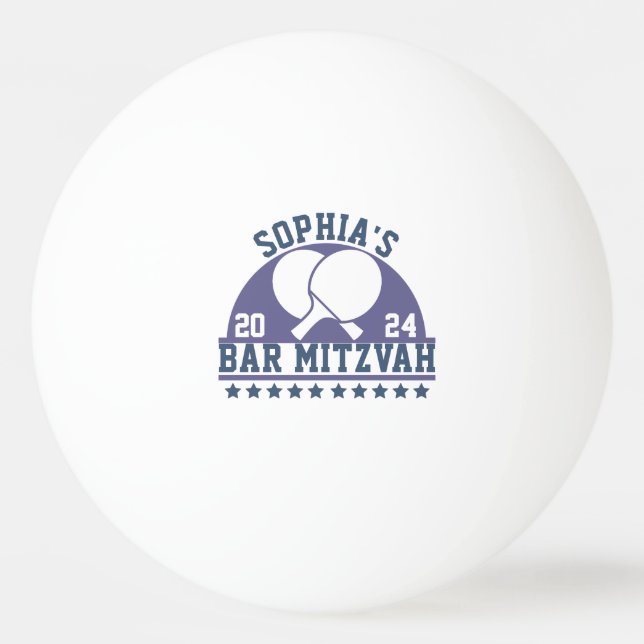 Moderne Hochzeitskombination mit Jahresblauer Farb Tischtennisball (Vorderseite)