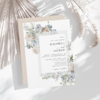 Moderne Hochzeitskunst in Blau und Rosa