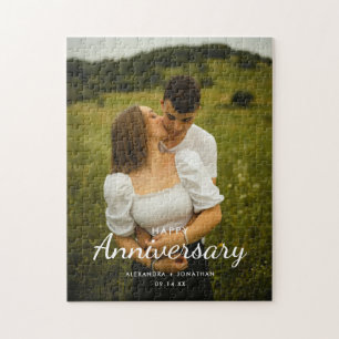 Moderne Hochzeitspaar Herzlichen Glückwunsch zum J Puzzle