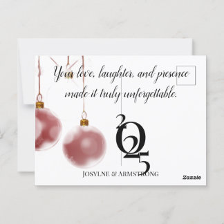moderne Hochzeitspostkarte Postkarte